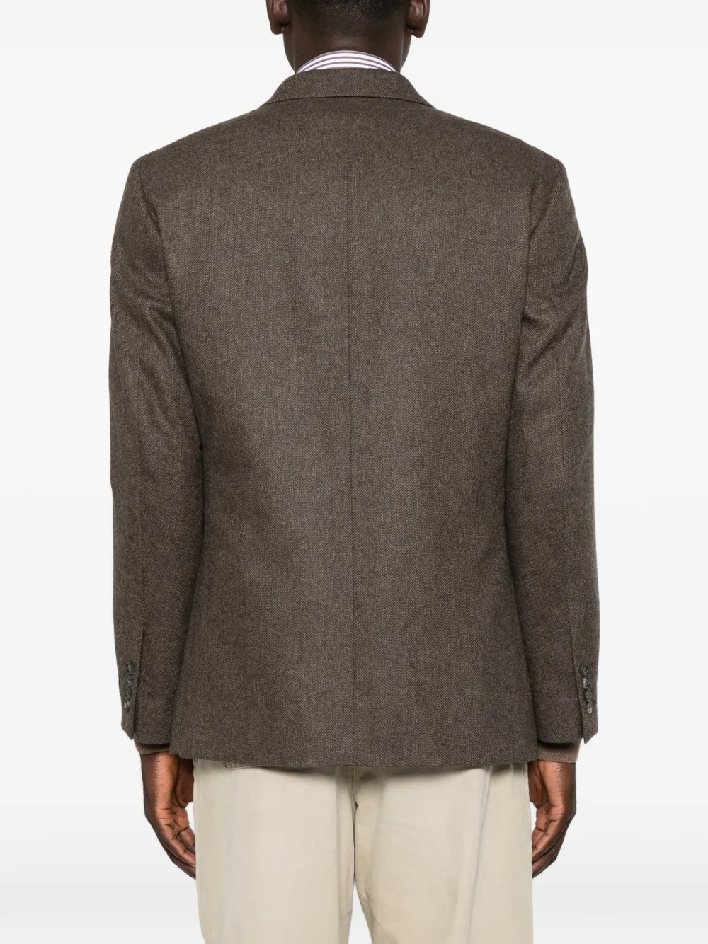 Gant Colbert met visgraatpatroon Bruin
