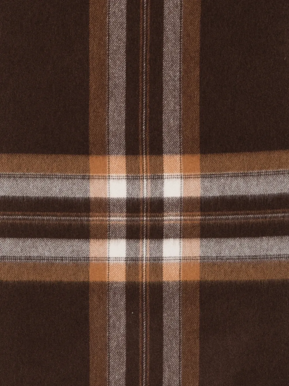 Gant tartan-check wool scarf Bruin
