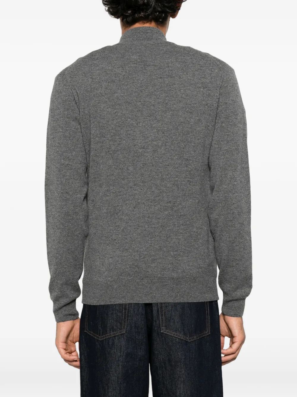 Gant zip-up cardigan Grijs
