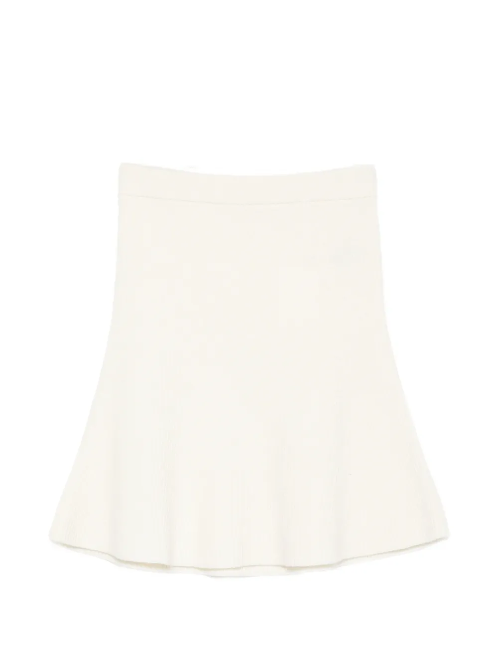 Gant wool ribbed-knit skirt Beige
