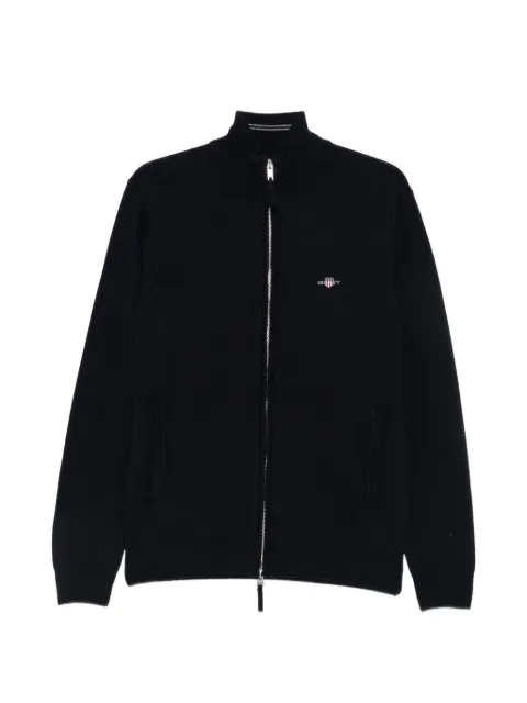 Gant zip-up lambswool cardigan