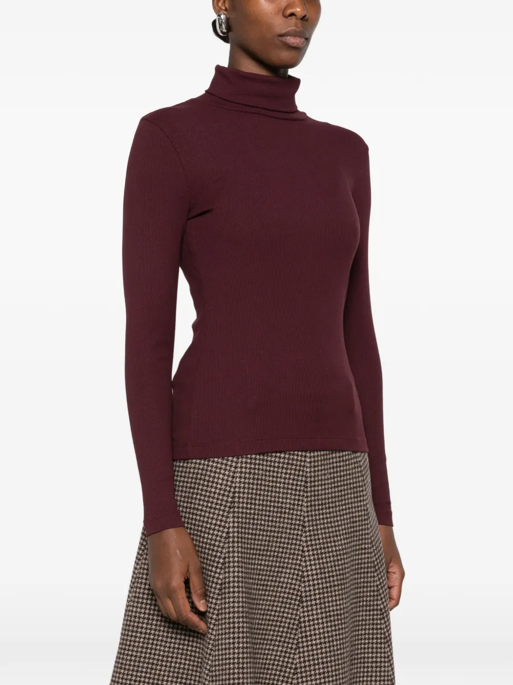 Gant T-shirt met col Rood