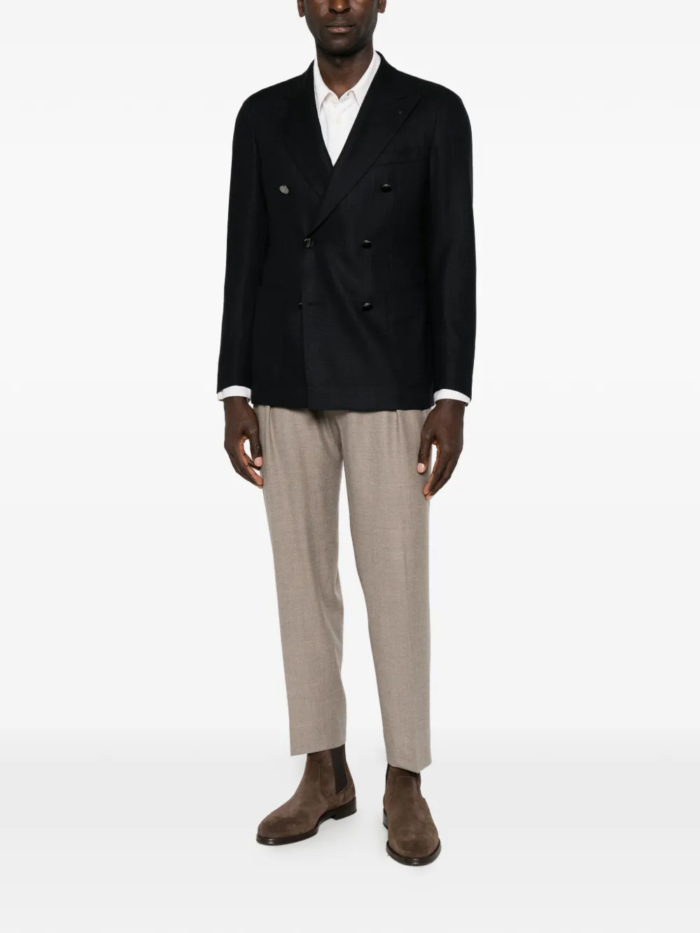 Tagliatore Blazer met dubbele rij knopen Blauw