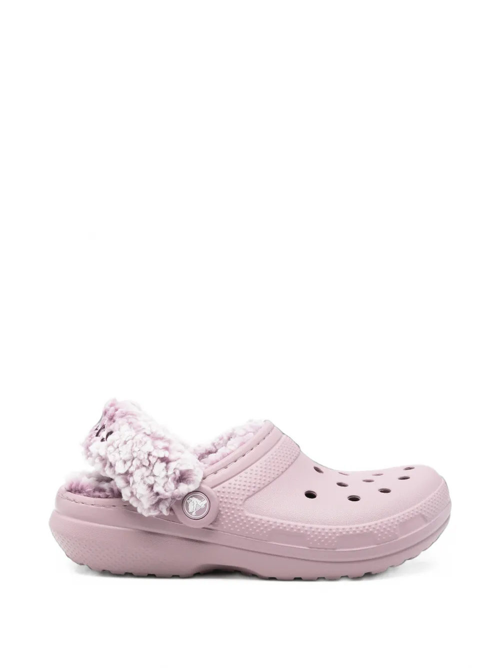 Crocs Kids mules perforées doublées de polaire - Violet Crocs Kids mules perforées doublées de polaire - Violet