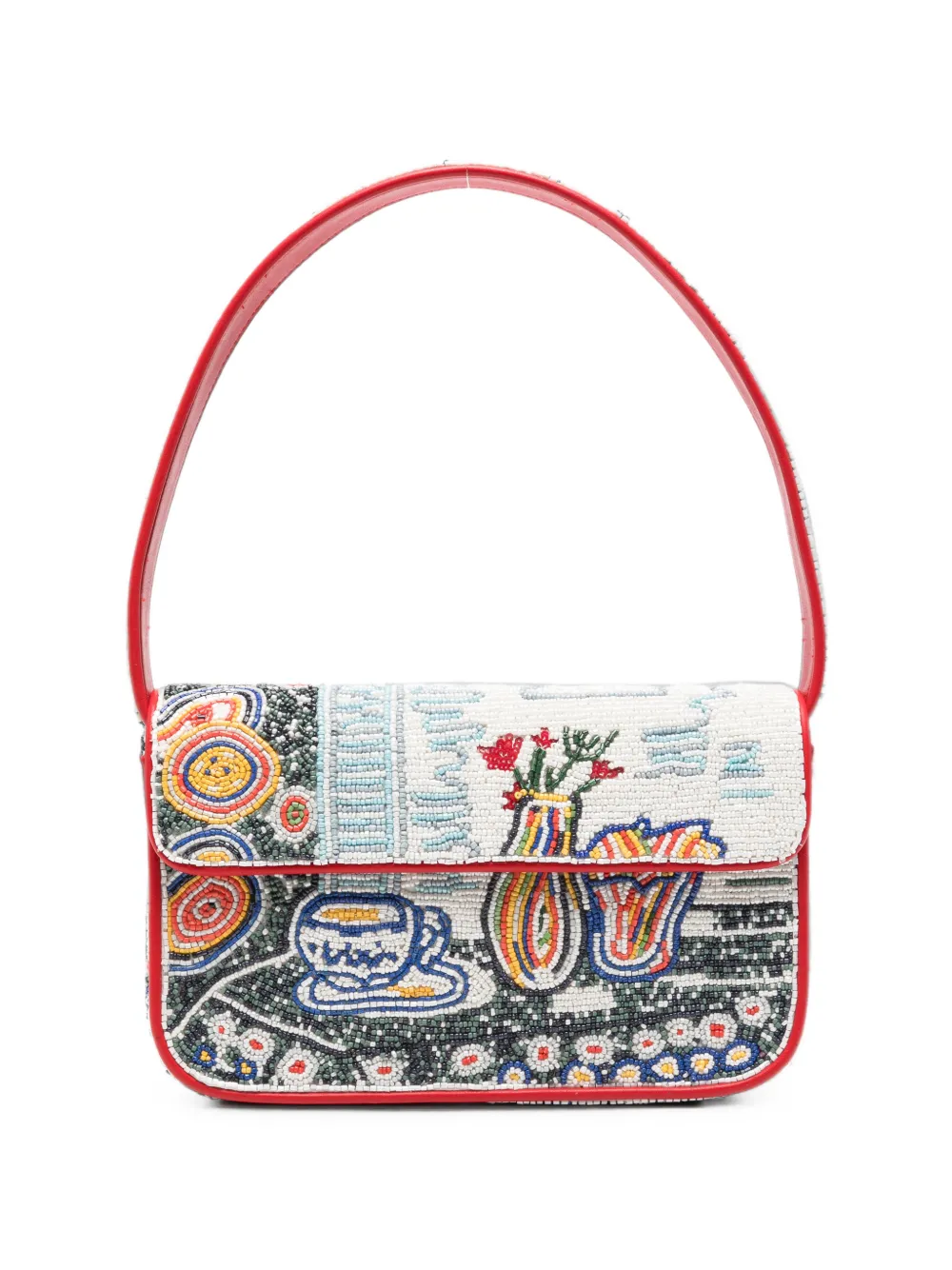 STAUD Tommy bead-embellished shoulder bag