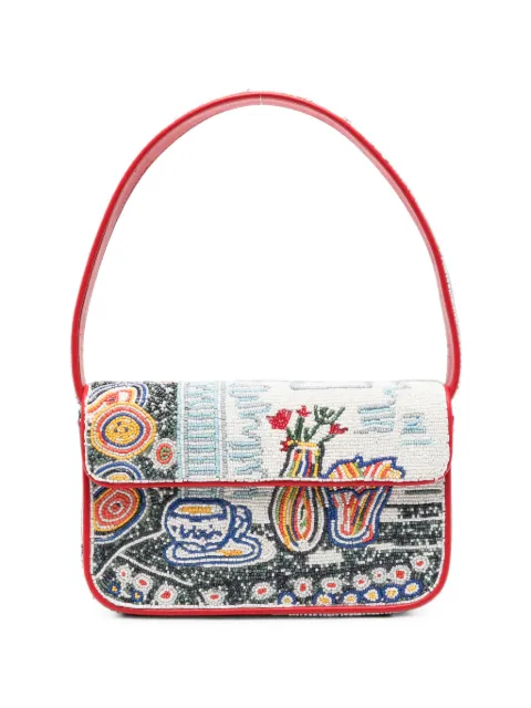 STAUD Tommy bead-embellished shoulder bag