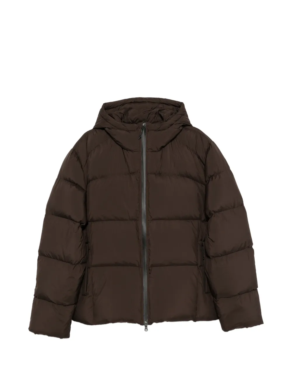 Samsoe & Samsoe Sapax Hooded Puffer Jacket In Brown