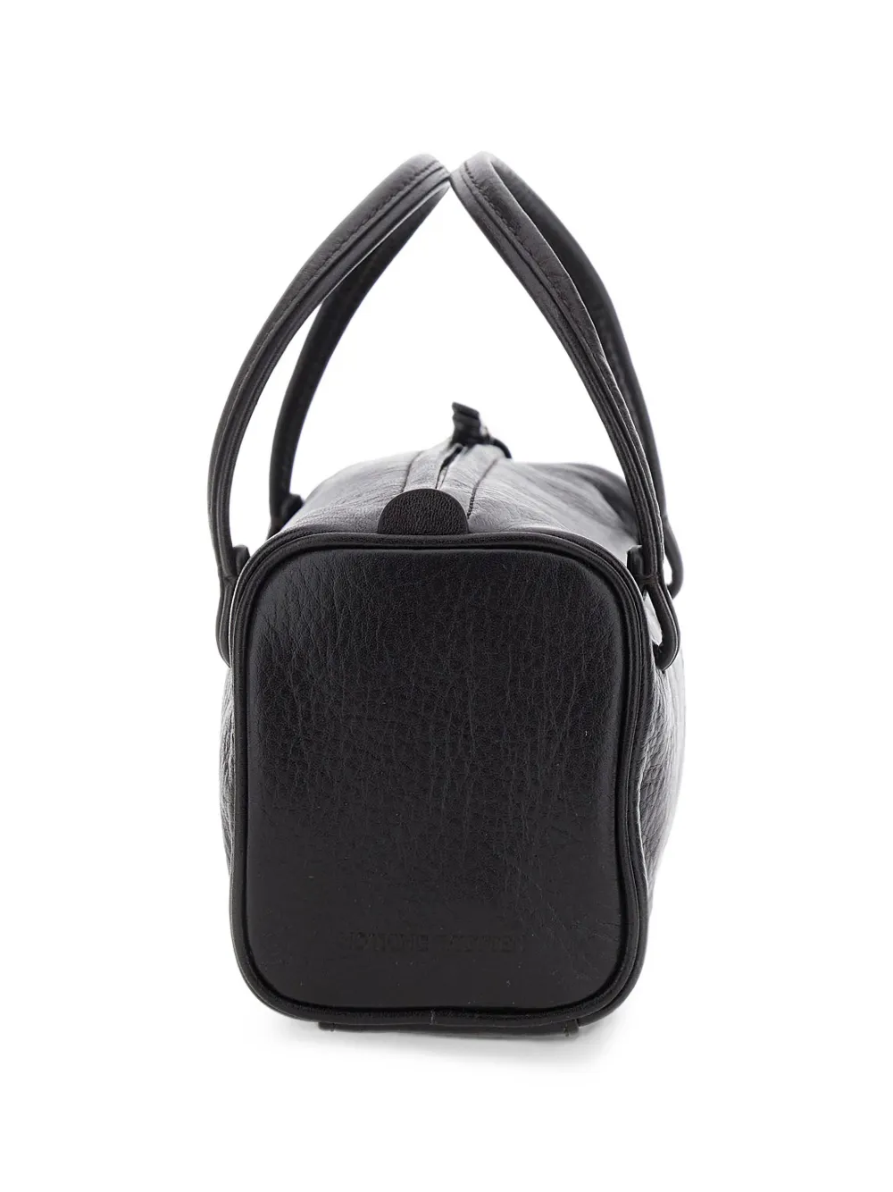 NOTHING WRITTEN Loaf broodvormige leren shopper Zwart