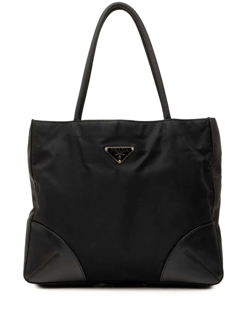 Prada Pre-Owned 2013-2026 Vitello Tessuto Tote Bag - Schwarz