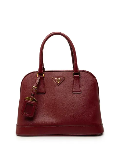 Prada Pre-Owned 2010-2026 Medium Saffiano Lux Open Promenade satchel