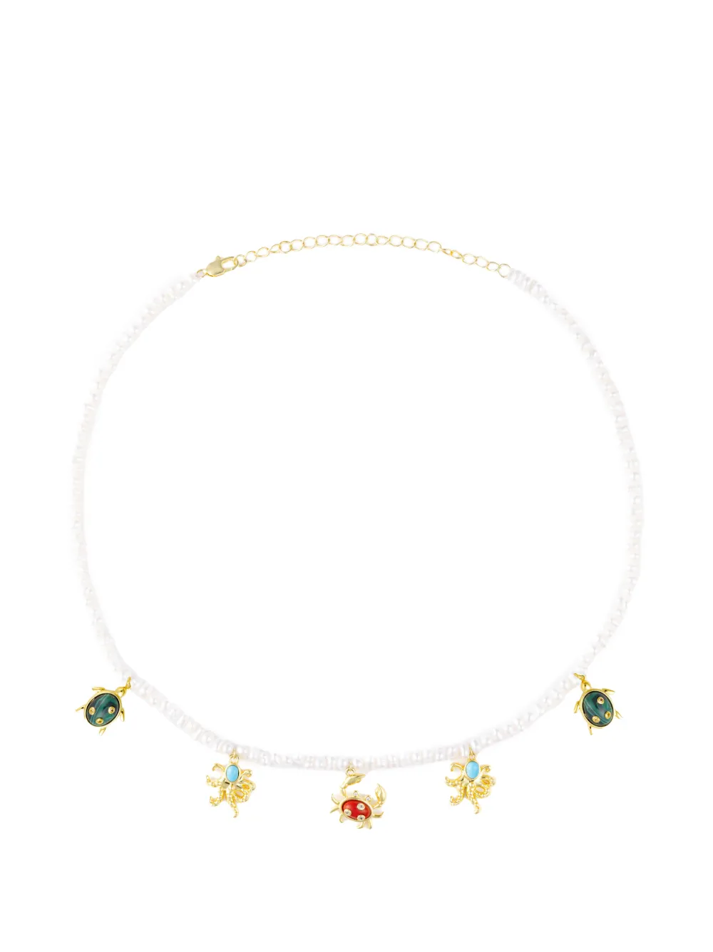 Eshvi pearl sea animal necklace - Oro