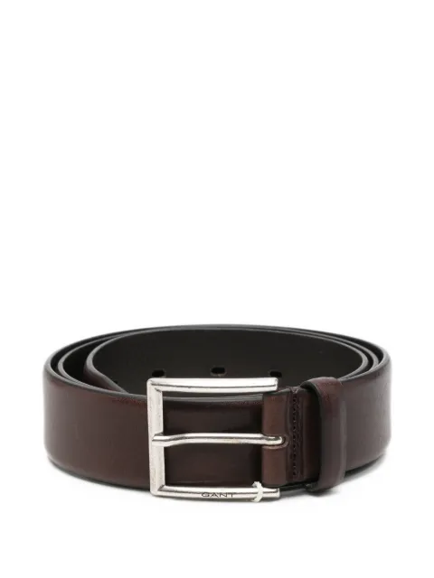 Gant logo-engraved buckle belt
