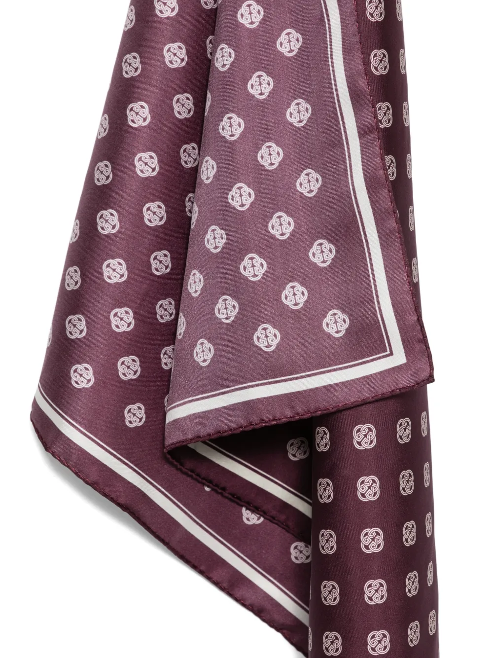 Gant Sjaal met monogramprint Paars