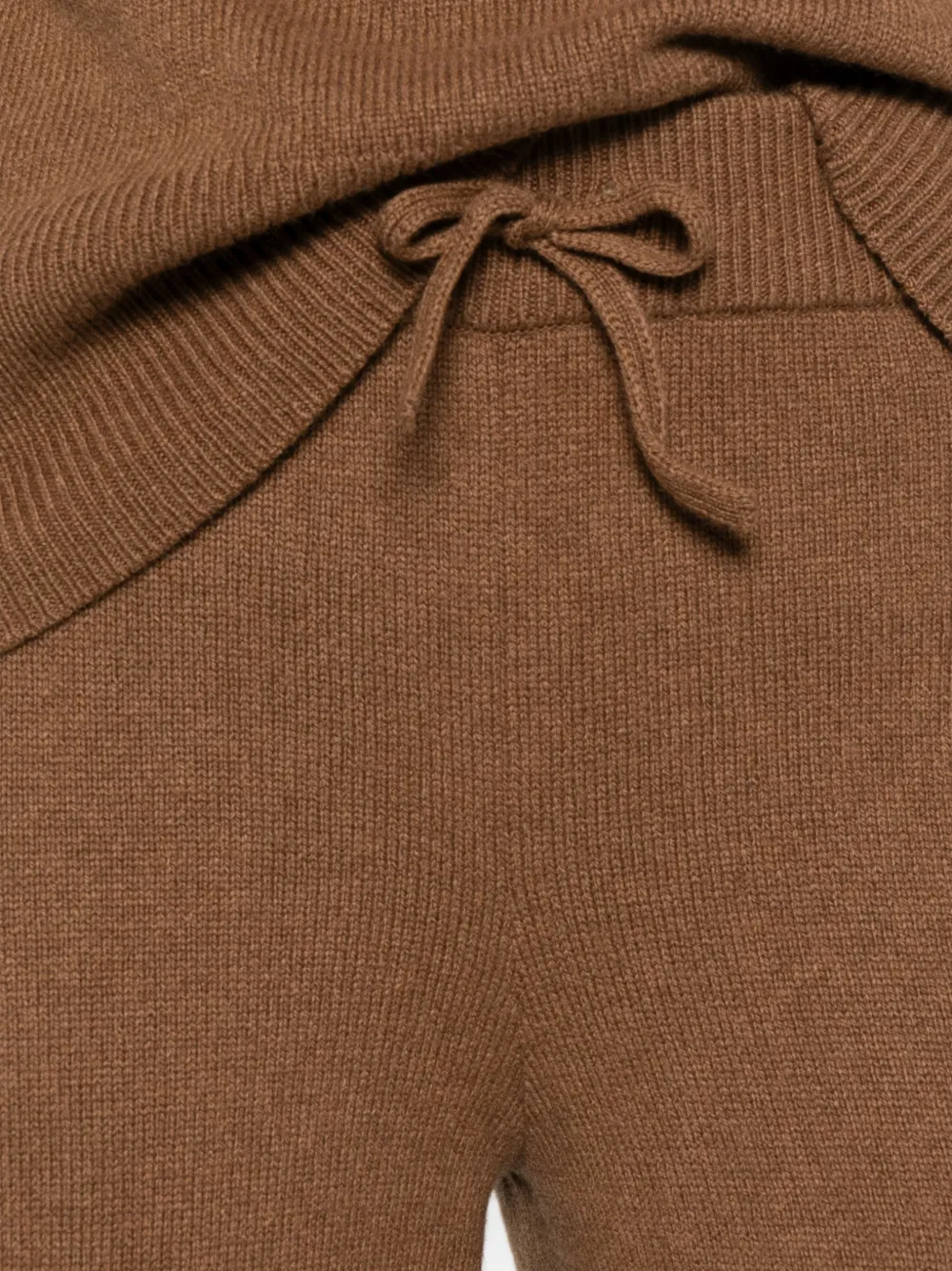 Gant drawstring-waist knitted trousers Bruin