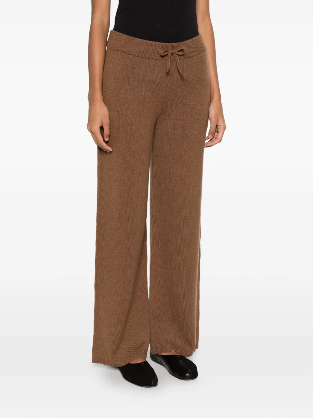 Gant drawstring-waist knitted trousers Bruin