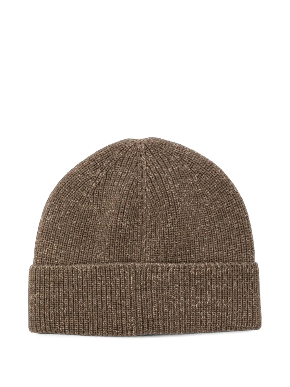 Gant Mouline ribbed-knit beanie hat Bruin