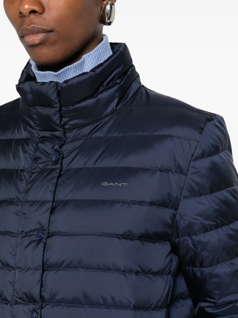 Gant Gewatteerde donsjas Blauw