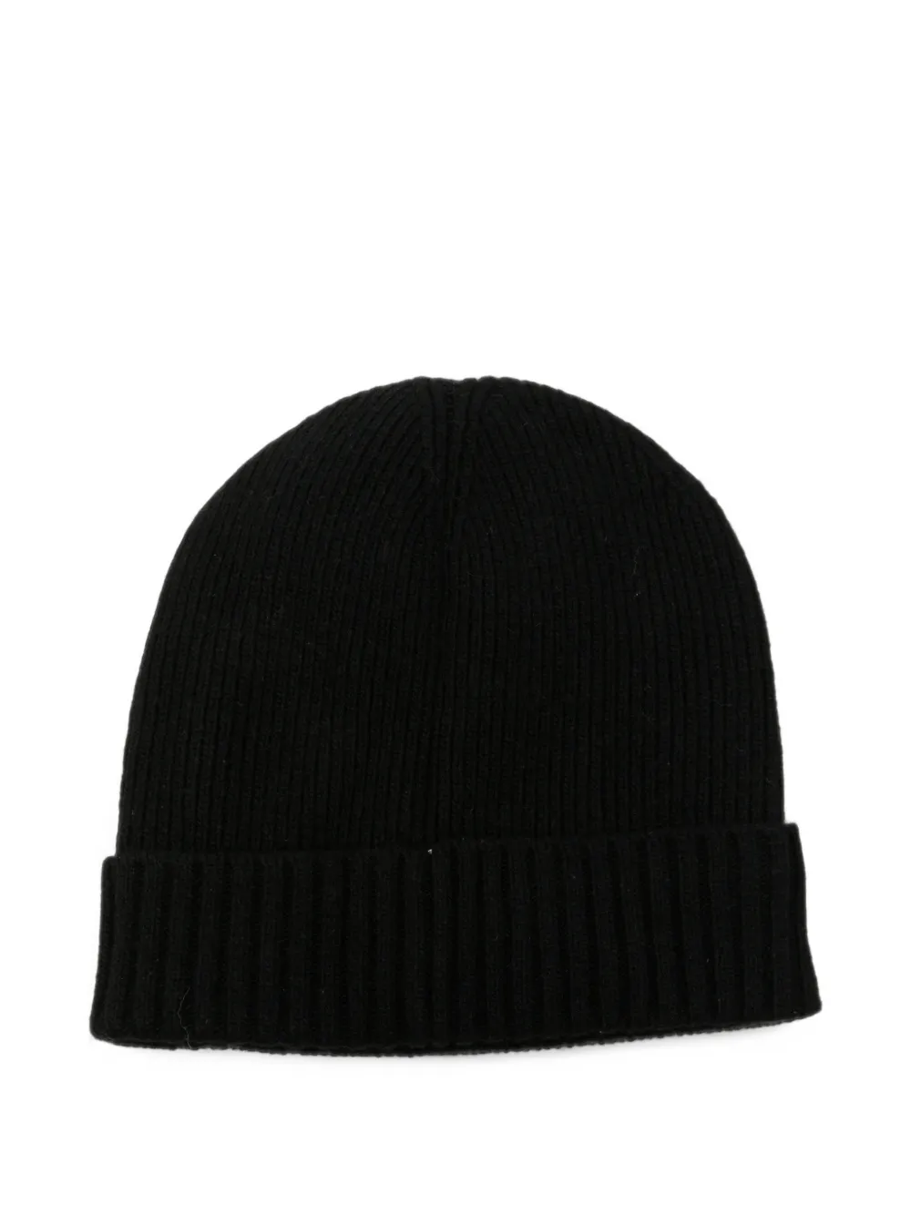 Gant Shield logo-embroidered beanie hat Zwart