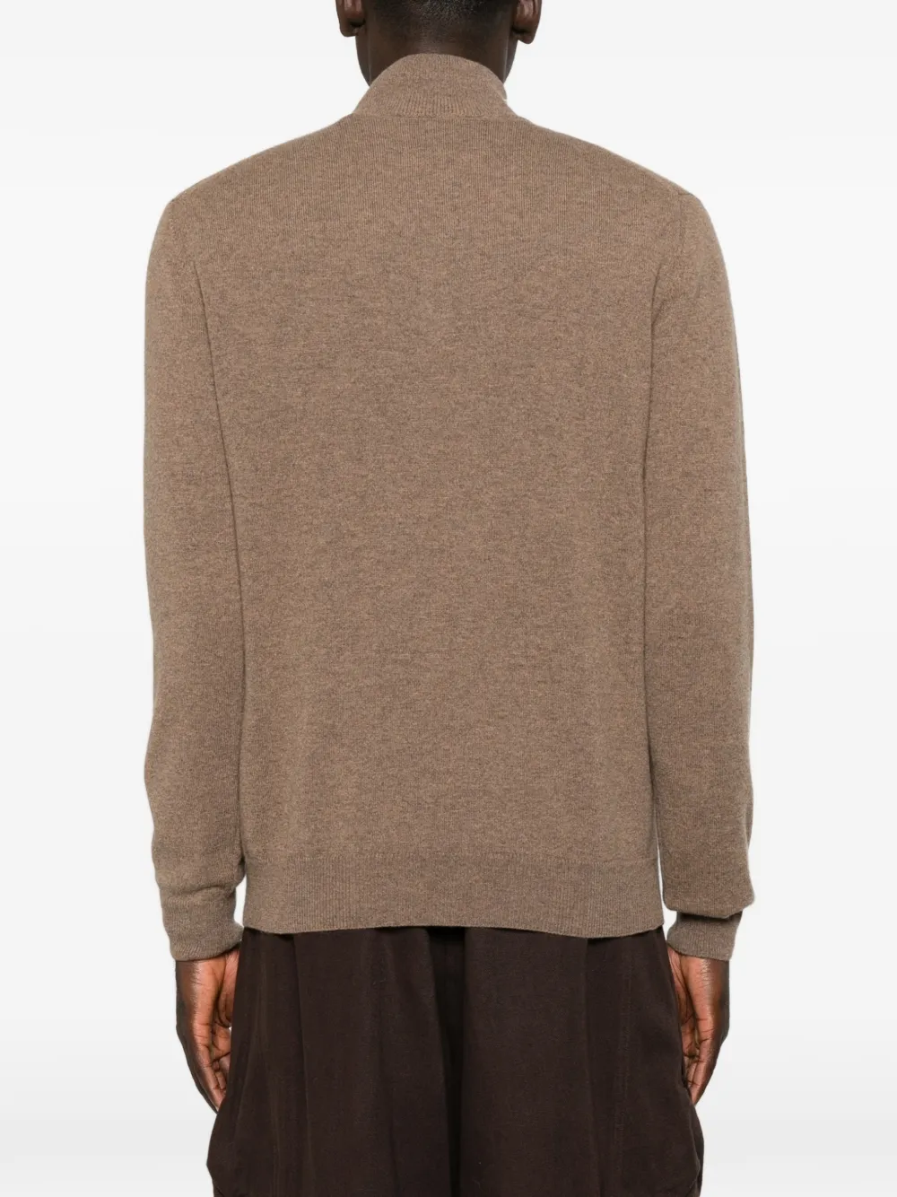 Gant Wollen trui met rits Beige