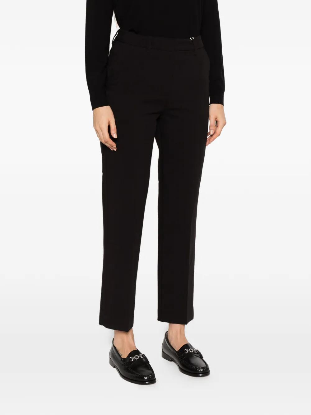 Gant slim-fit cropped trousers Zwart