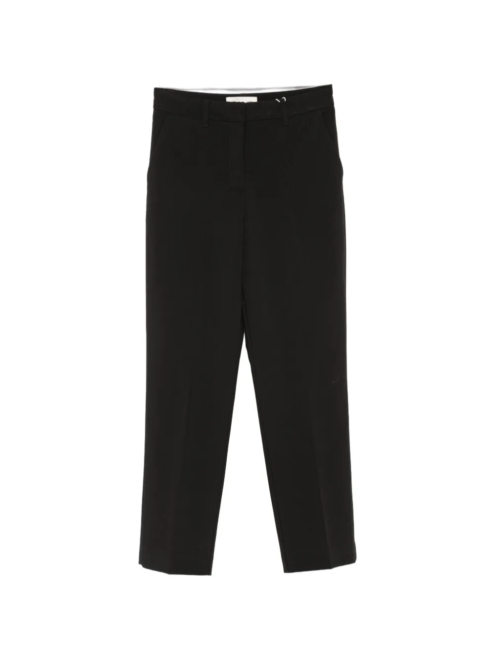 Gant slim-fit cropped trousers Zwart