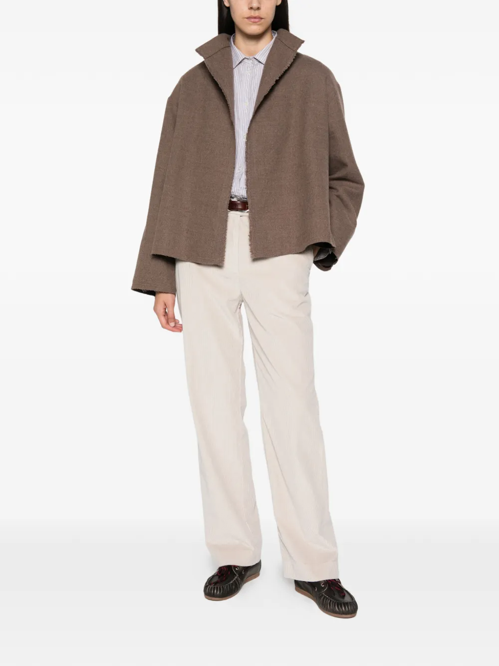 Gant Ribfluwelen pantalon Beige