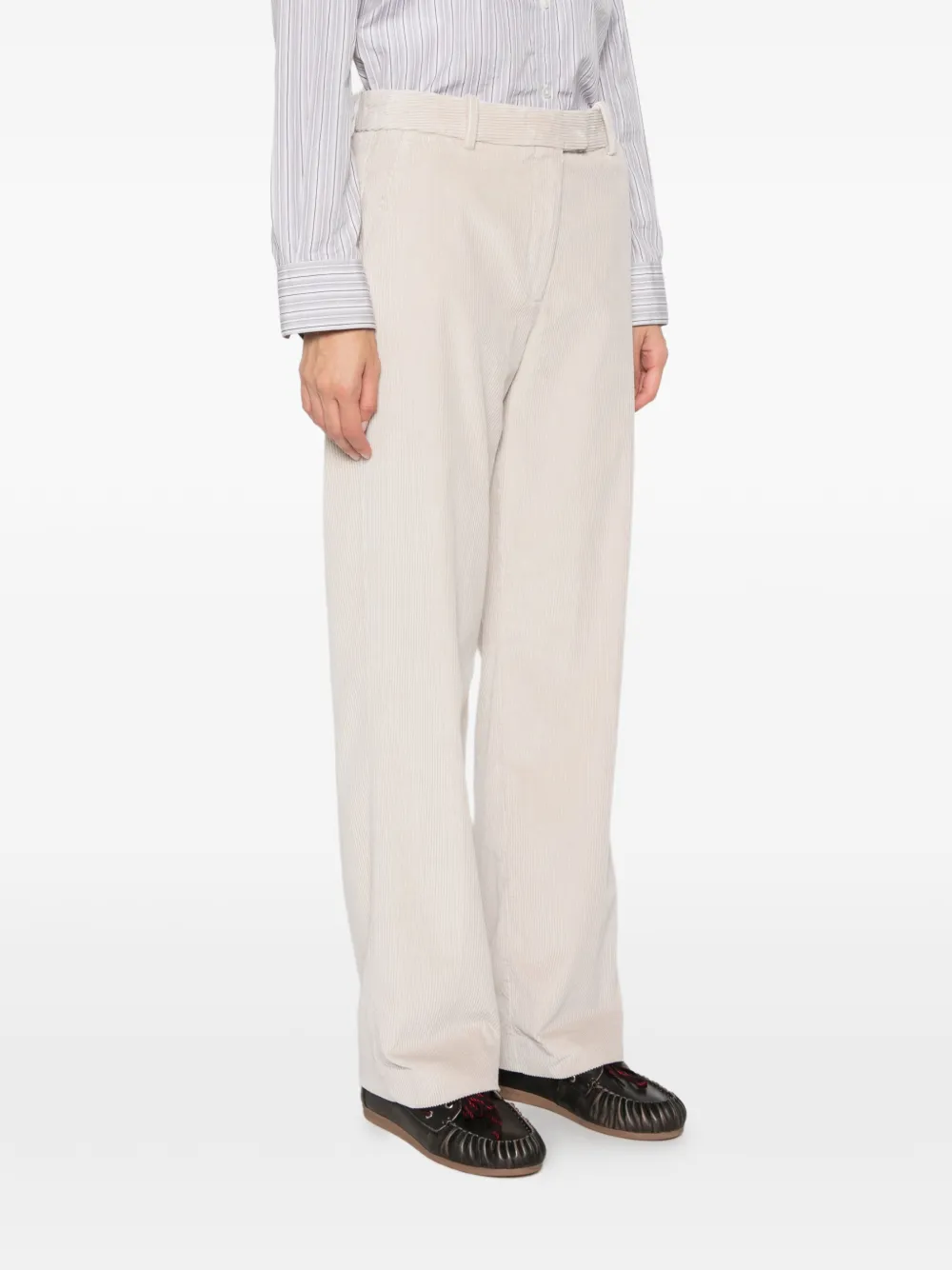 Gant Ribfluwelen pantalon Beige