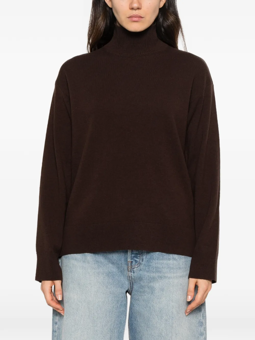 Gant superfine lambswool sweater Bruin