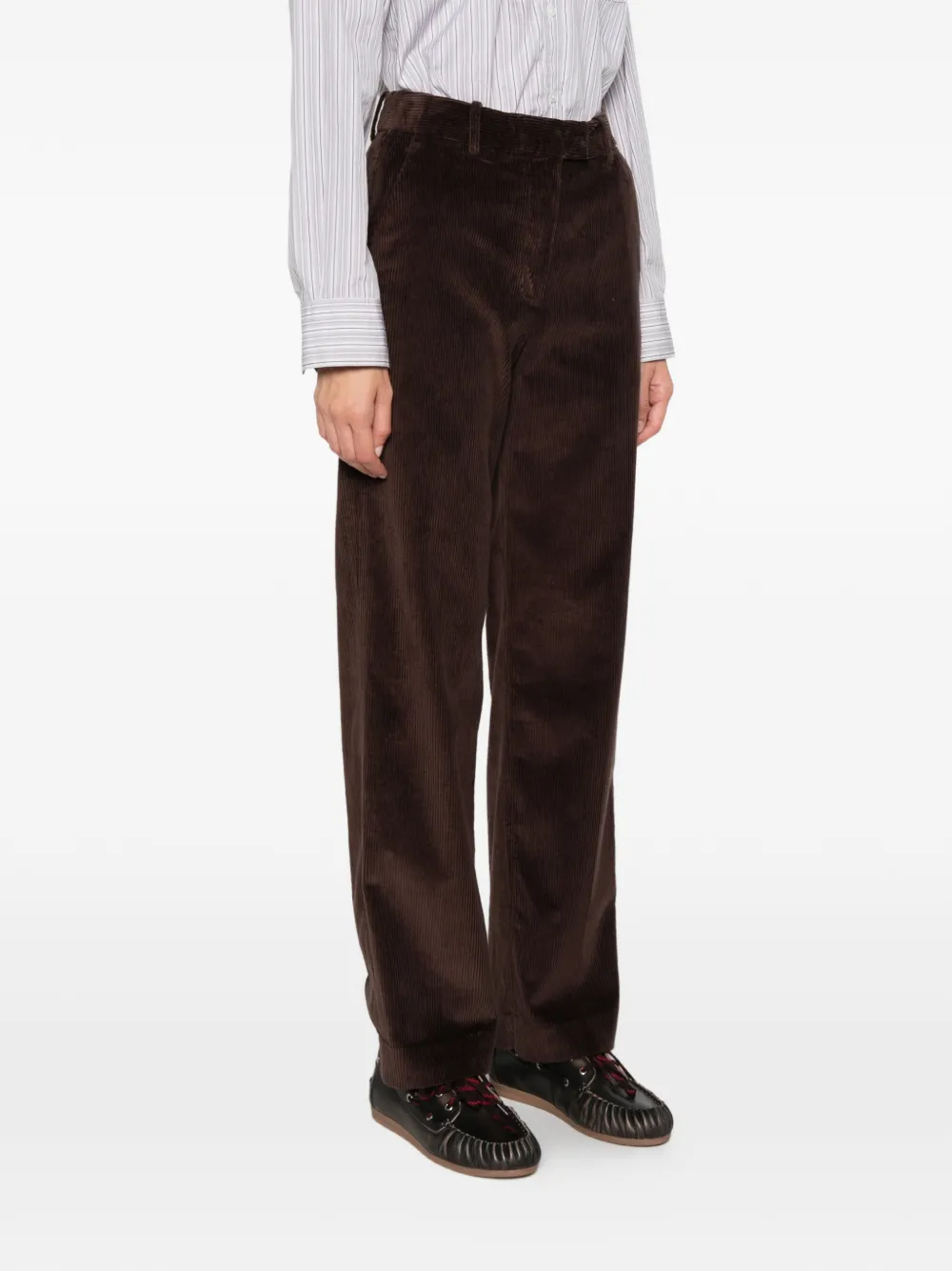 Gant Ribfluwelen pantalon Bruin