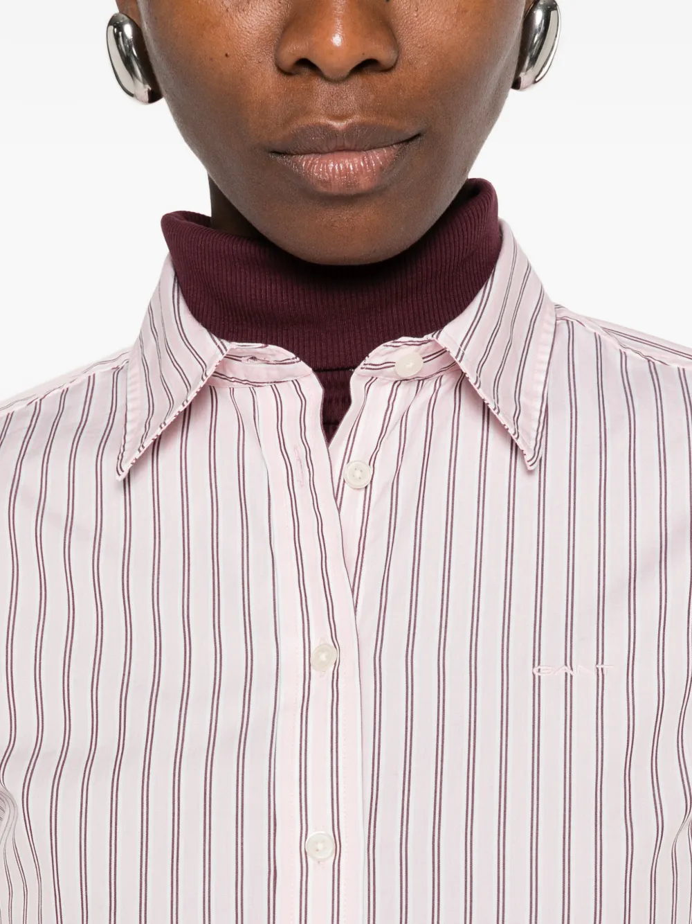Gant Gestreept blouse Roze
