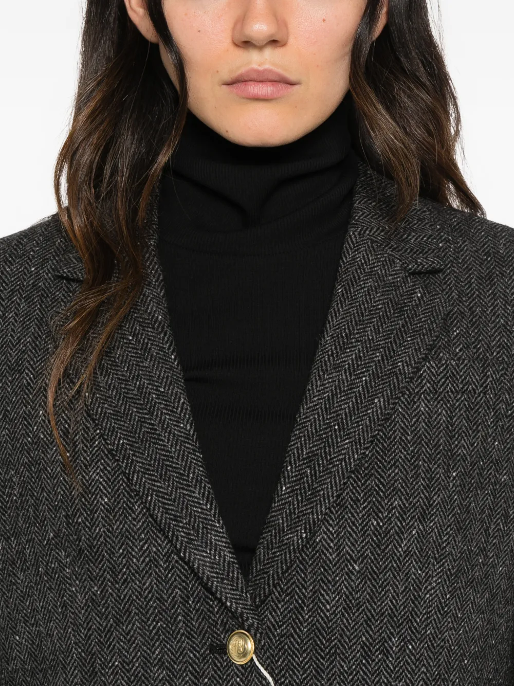 Gant herringbone-pattern blazer Grijs