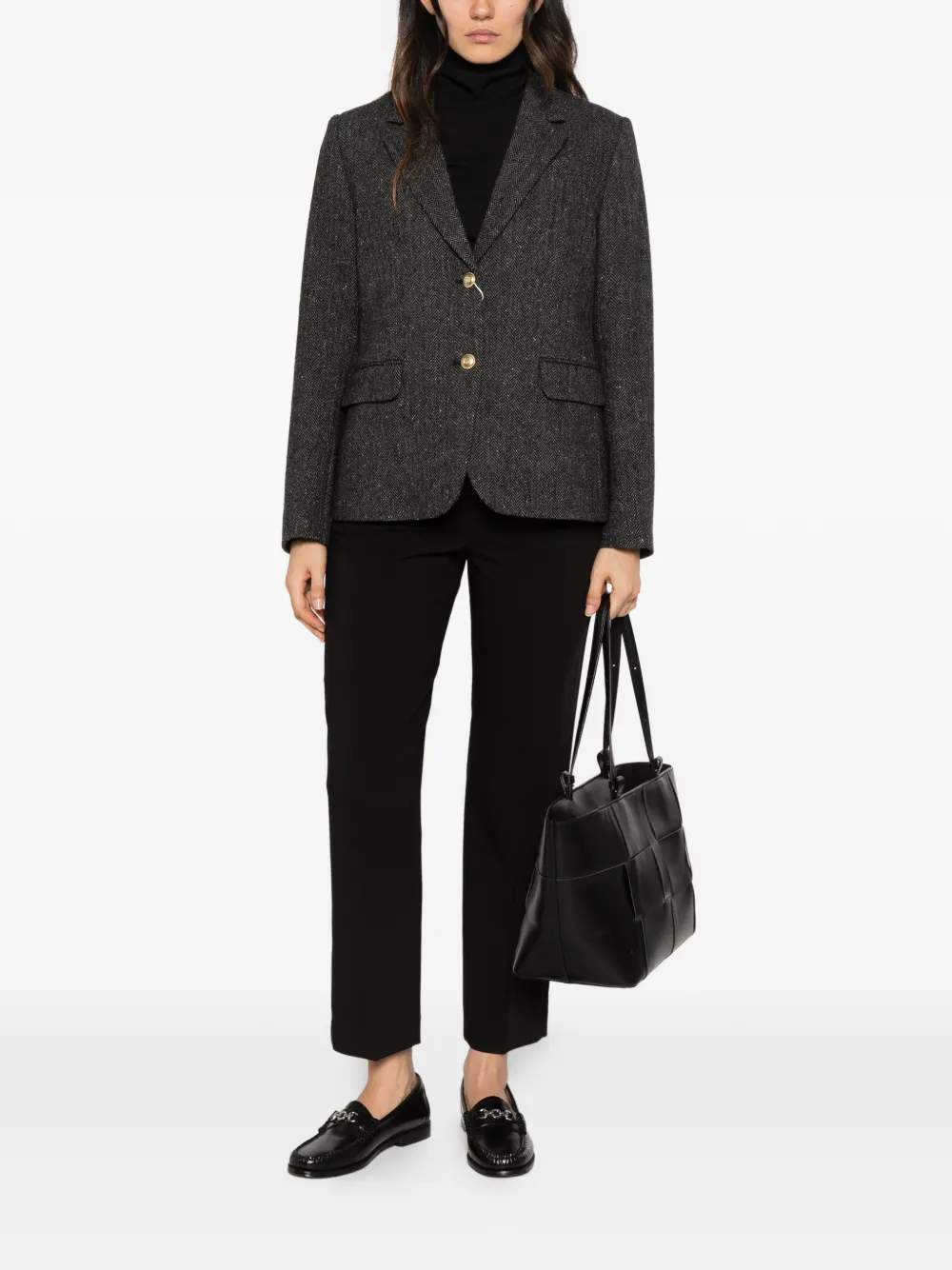 Gant herringbone-pattern blazer Grijs