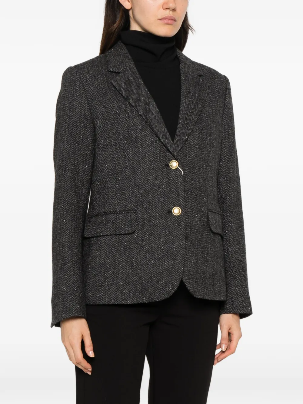 Gant herringbone-pattern blazer Grijs