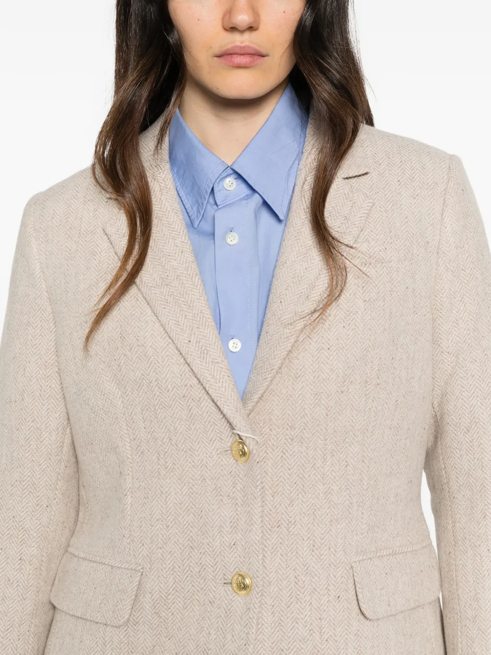 Gant herringbone blazer Beige