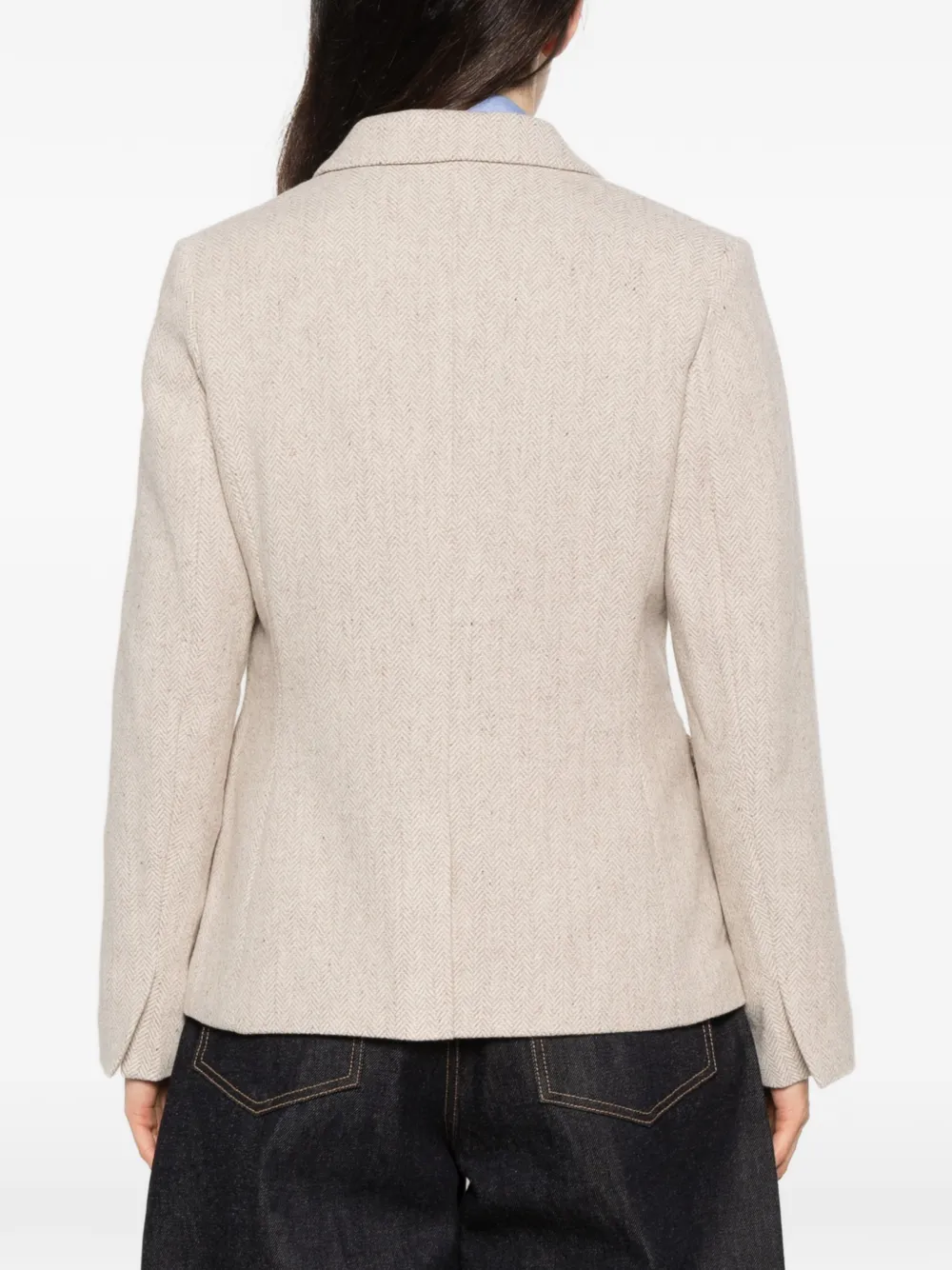 Gant herringbone blazer Beige