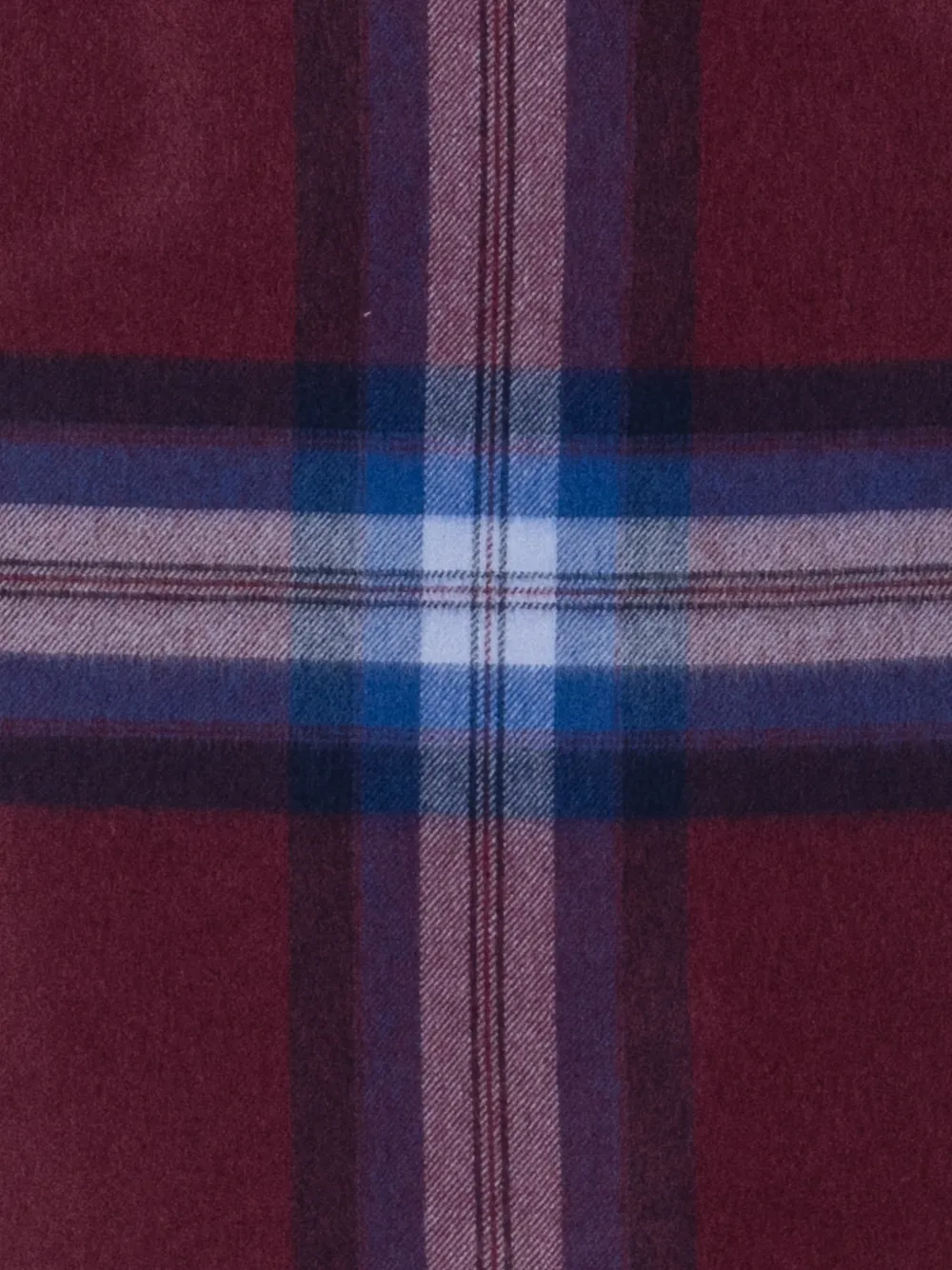 Gant tartan-check wool scarf Rood