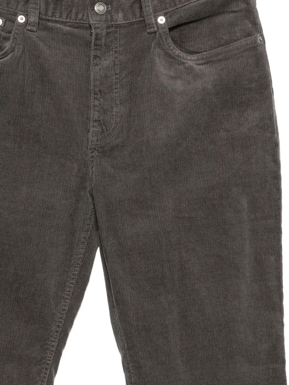 Gant Ribfluwelen straight broek Grijs