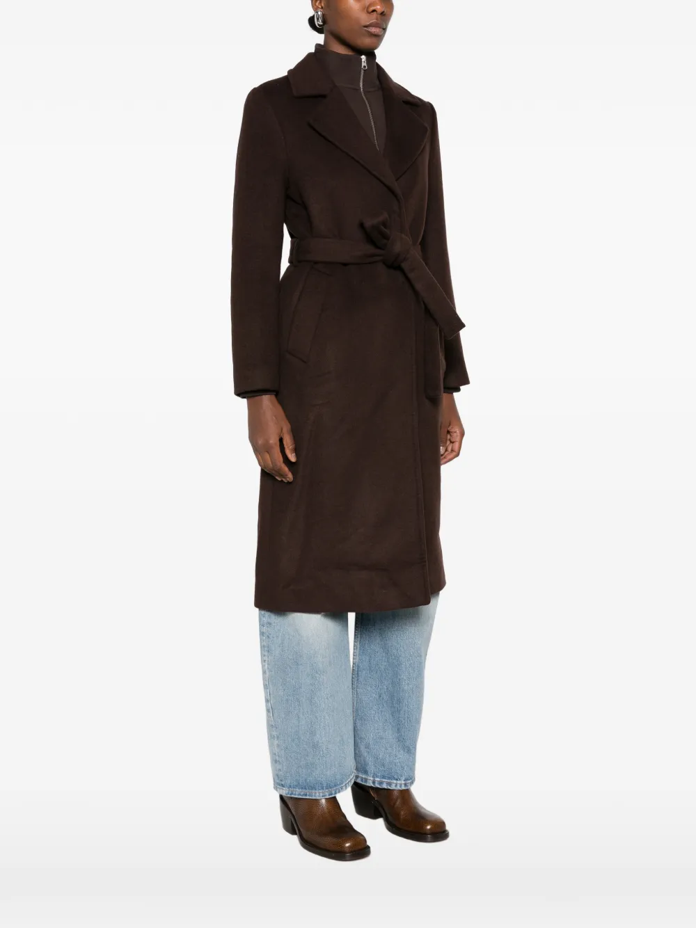 Gant Mantel met ceintuur Bruin