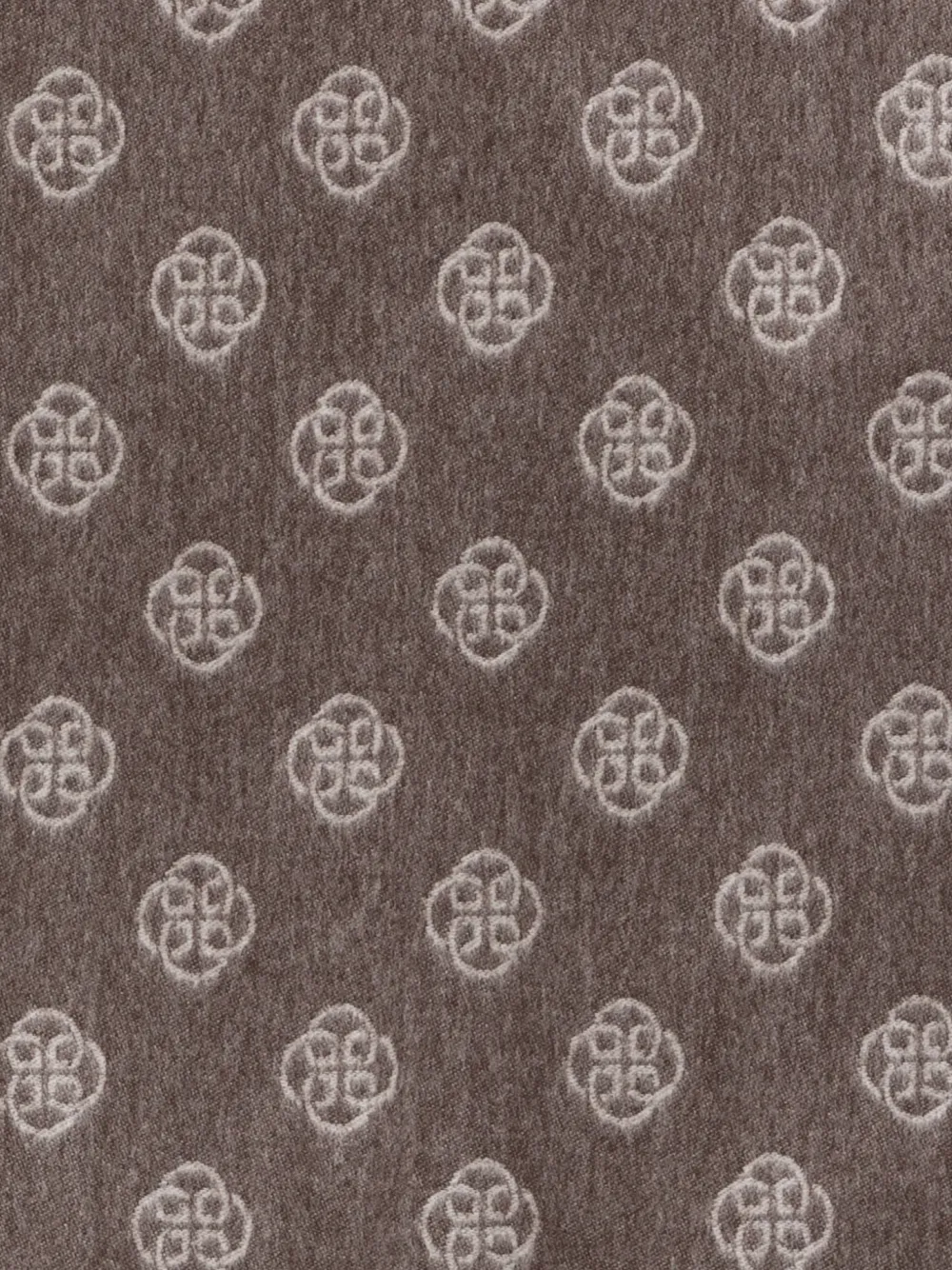 Gant monogram-print wool scarf Bruin