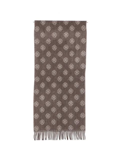Gant monogram-print wool scarf