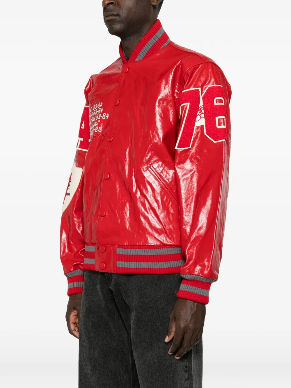 ERL Universiteitsjack met patchdetail Rood