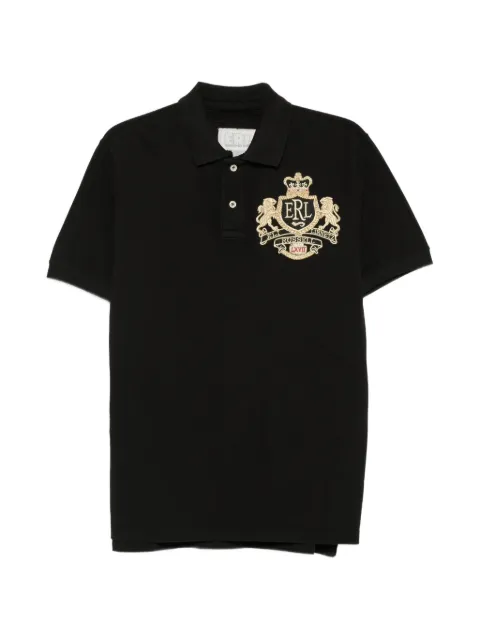 ERL crest-embroidered piqué polo shirt