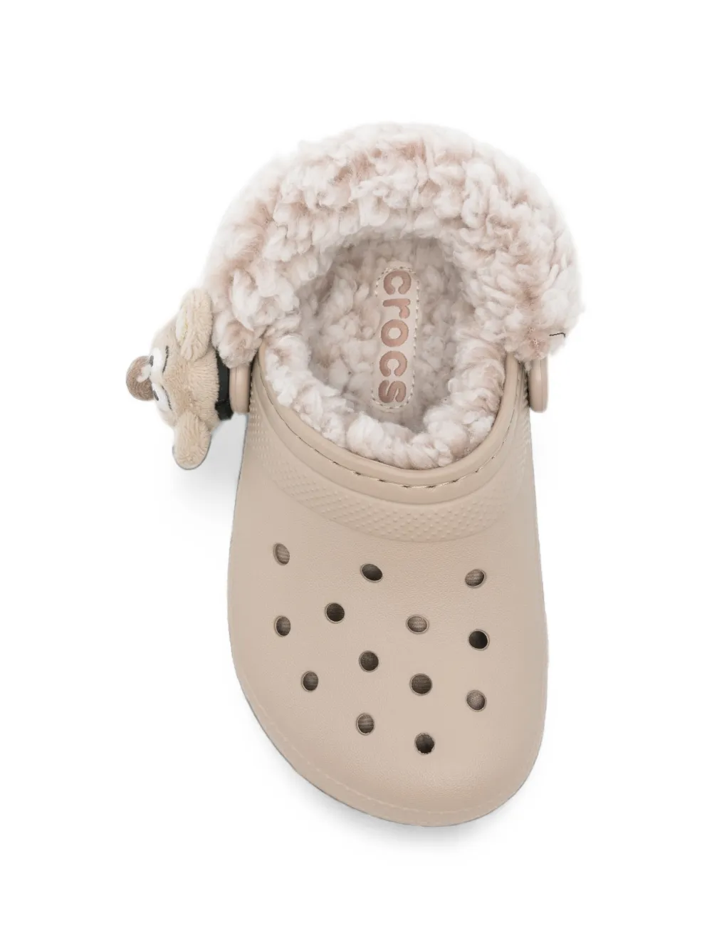 Crocs Kids shearling-lined teddy bear clogs Beige