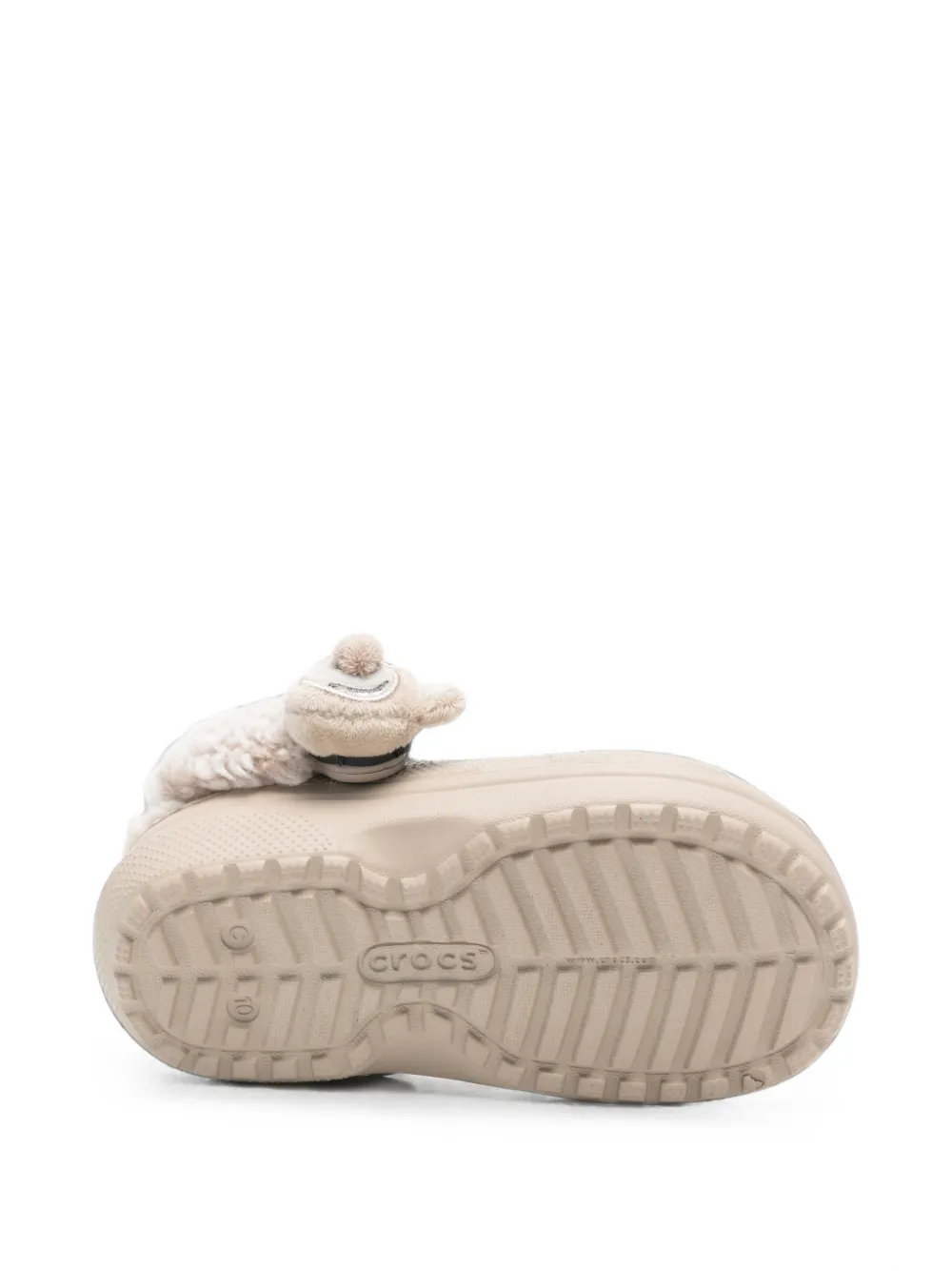 Crocs Kids shearling-lined teddy bear clogs Beige