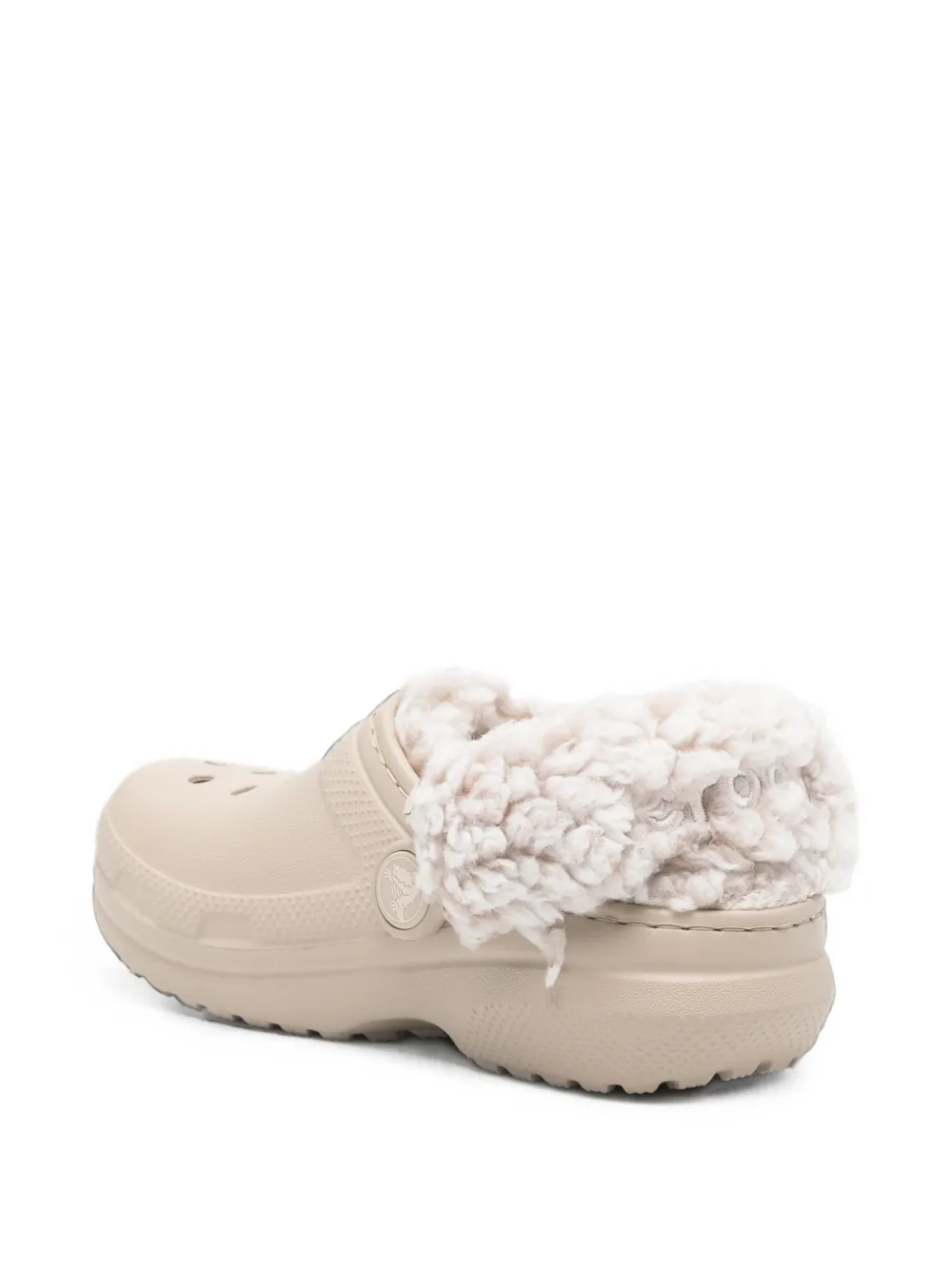 Crocs Kids shearling-lined teddy bear clogs Beige