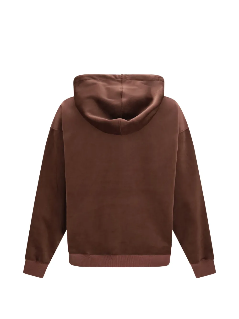 Y-3 Ribfluwelen hoodie Bruin
