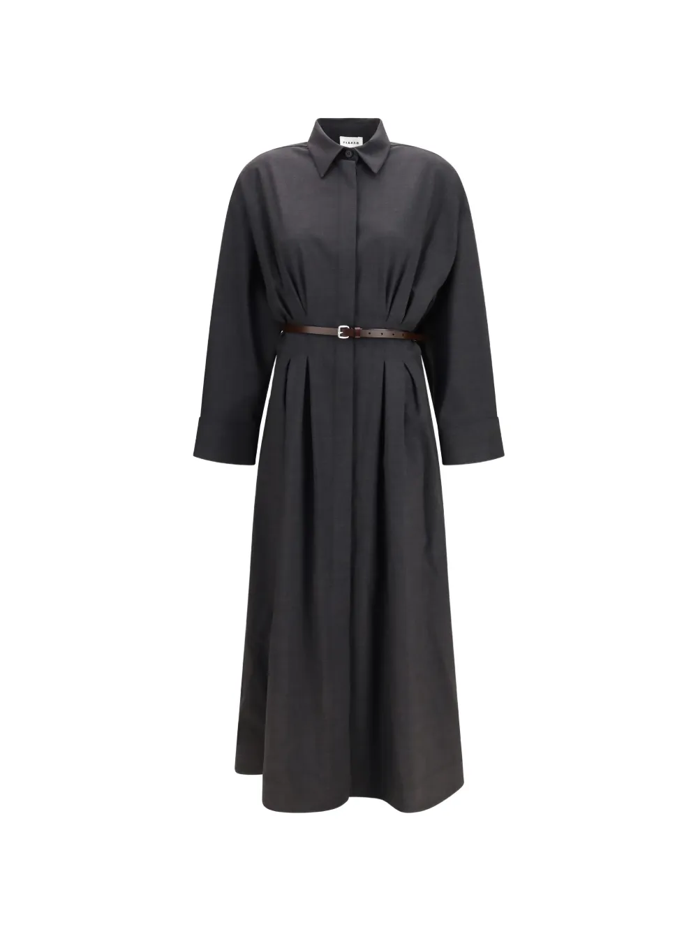 P.A.R.O.S.H. belted pleated-waist dress