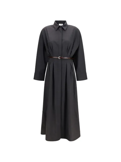 P.A.R.O.S.H. belted pleated-waist dress