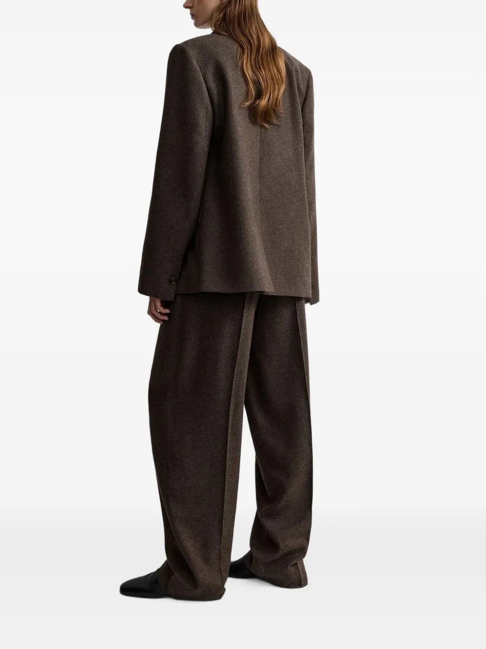 TOTEME Blazer met sjaal en revers Bruin
