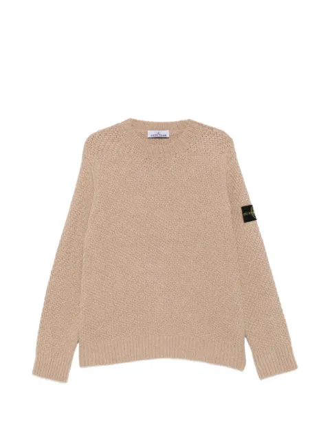 Stone Island Compass patch waffle-knit sweater